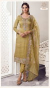 Poshak By Vinay Kuleesh Gold Silk Bulk Designer Salwar Suits Orders In India
